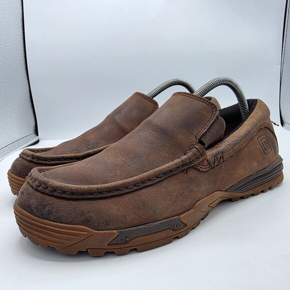 511 Tactical CCW Field Ops Mens Size 10 Dark Brown Slip On Shoes Casual Walking - Picture 4 of 13